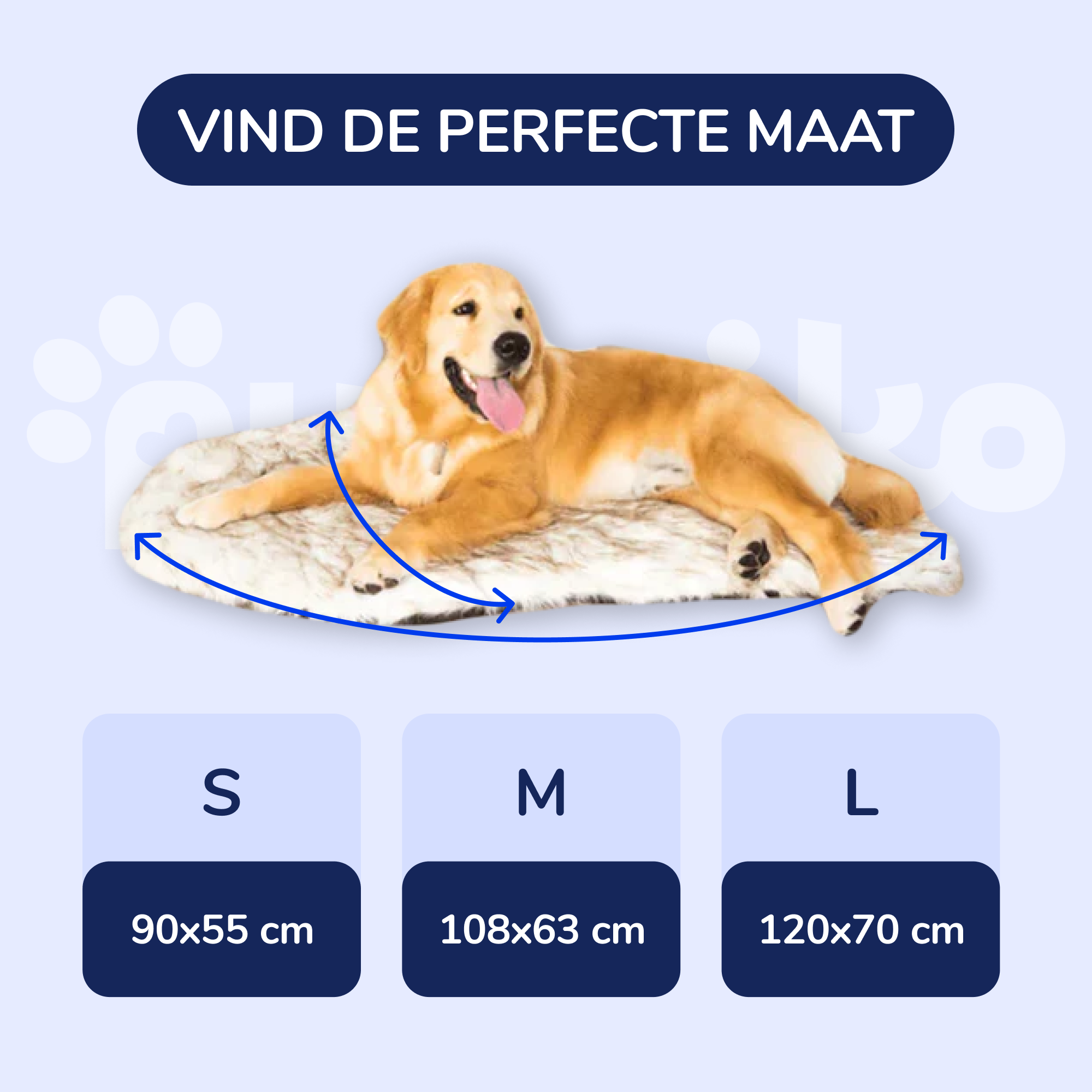 Orthopedisch Kalmerend Bed van Imitatiebont