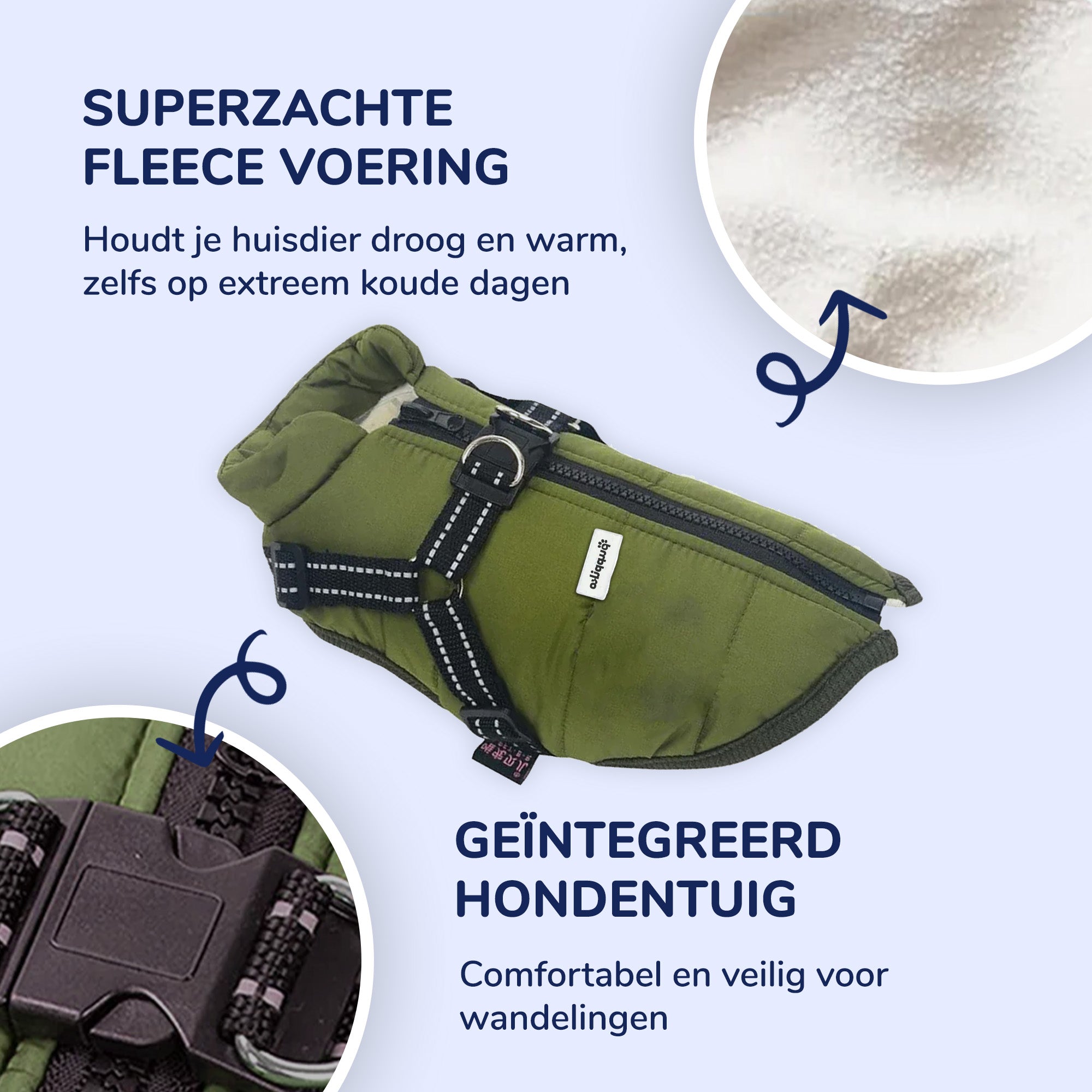Waterdichte Fleece Winterjas